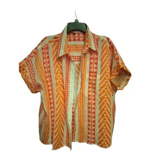 Neon button down shirt